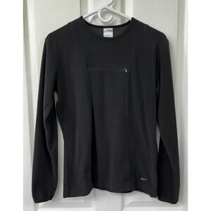 Nike fleece long sleeve running dri-fit with pocket vintage Y2K black medium
